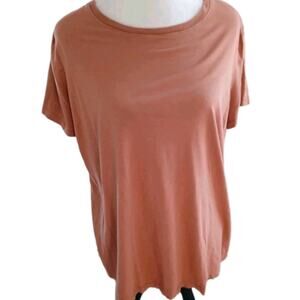 MARINE LAYER Women's Short Sleeve Supima Cotton And‎ Modal Tshirt X-Large